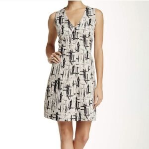 Everleigh • Metallic Jacquard Fit & Flare Dress